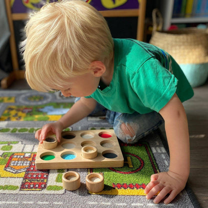 Touch & Match Board Sensory board - Touch and feel - wooden